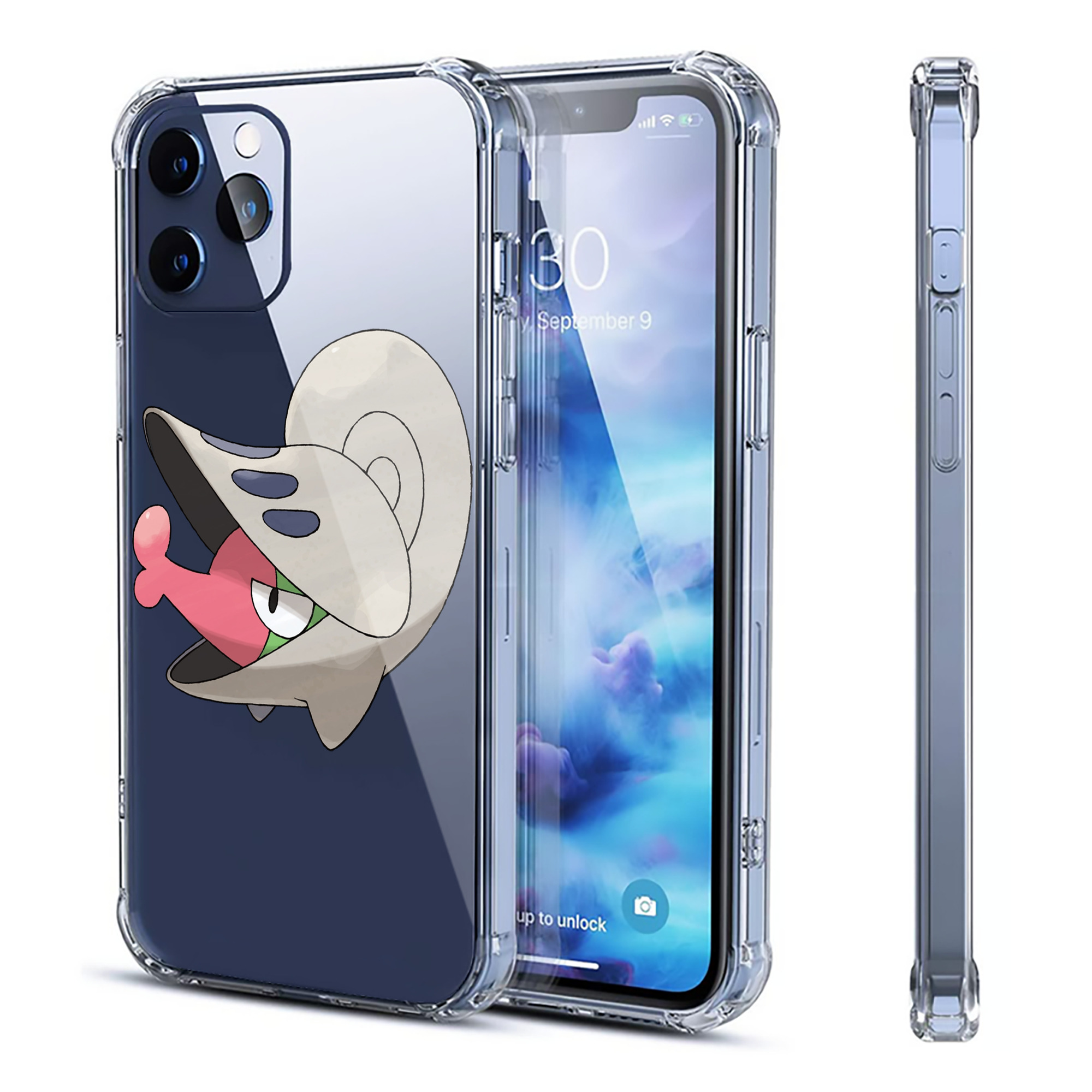 （画像用） ポケットモンスター Pokémon 【iPhone 12シリーズ対応】透明スマホケース（クリアソフトケース）